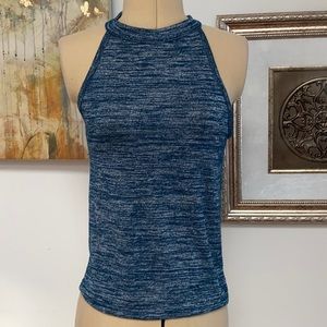 High Neck Tank, Small, Teal